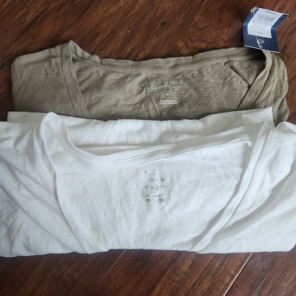 Universal Thread A New Day Women’s T-Shirt 2 Pieces XXL Short Sleeve Relaxed